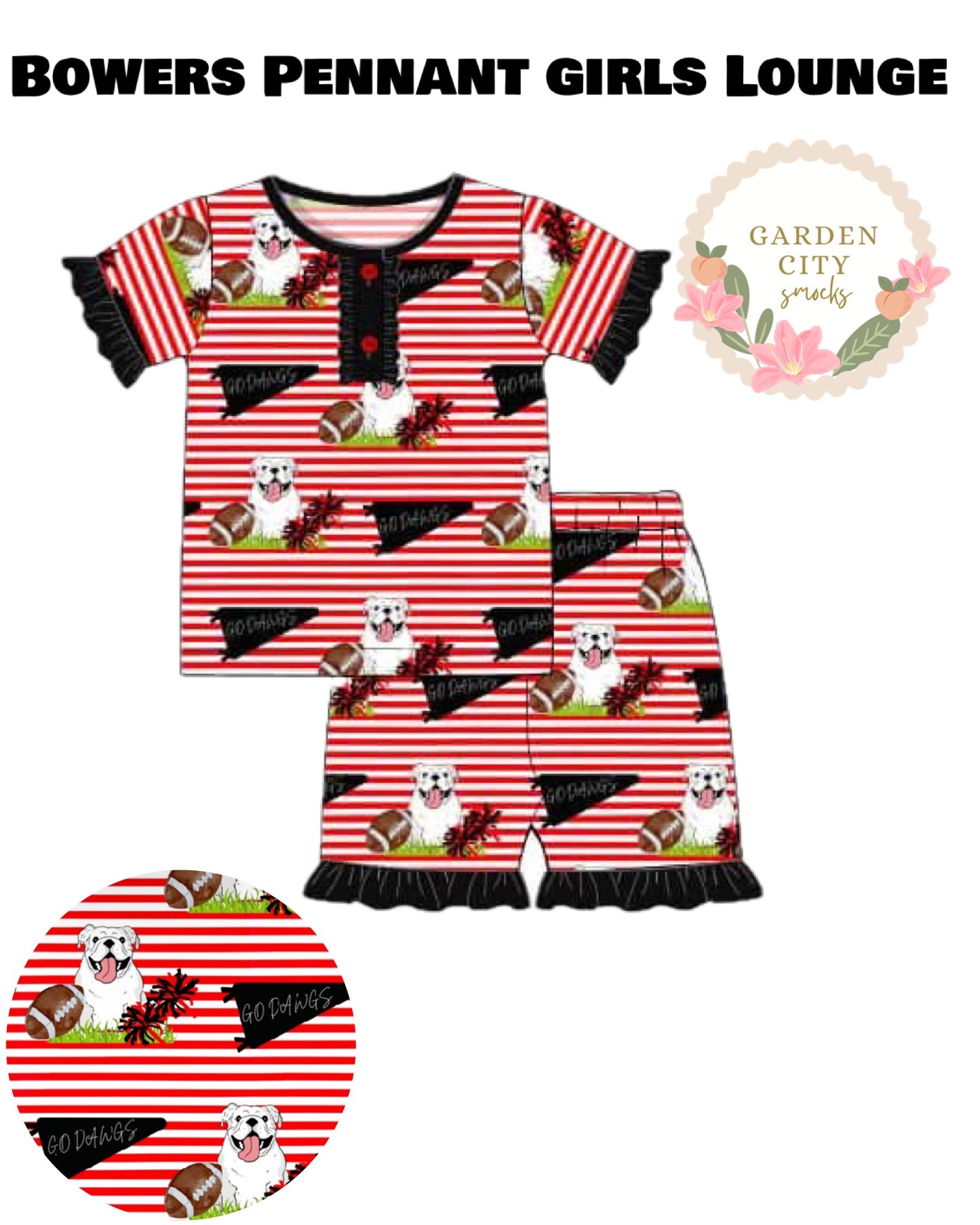 PO16 Girls Bowers Pennant Lounge Set