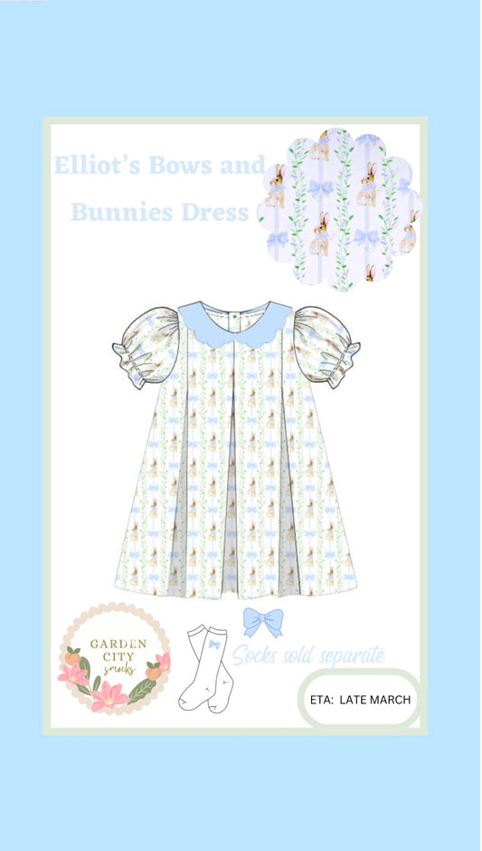 PO11 Elliot's Bows & Bunnies Dress