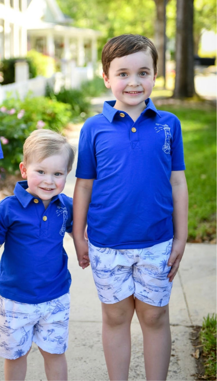 OBX Toile Boys Polo Set