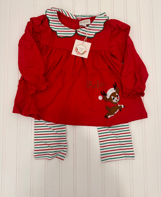 R is for Rudolph Legging Set - 4T