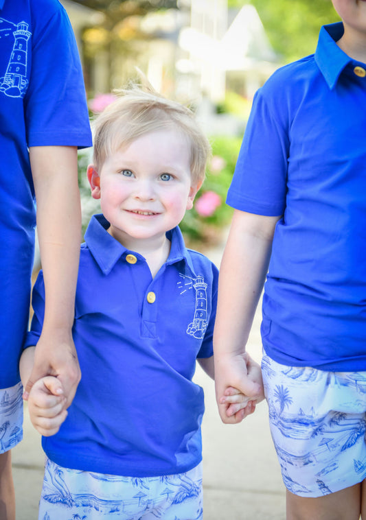 OBX Toile Boys Polo Set