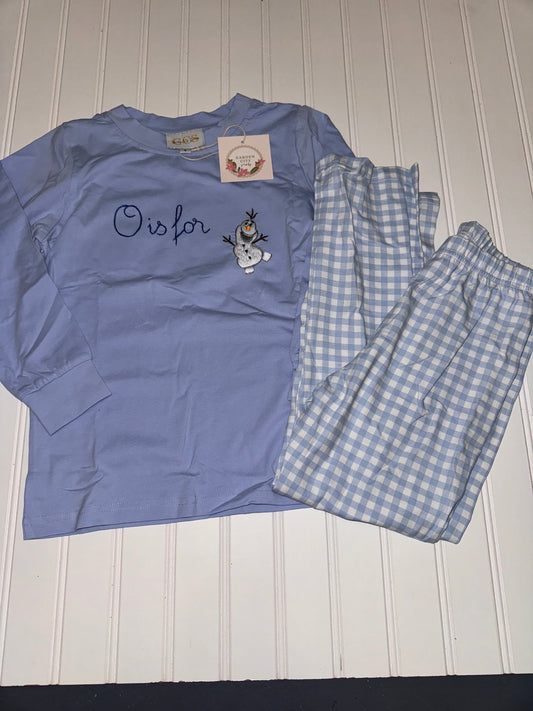 Boys O is for Olaf Pant Set - 6