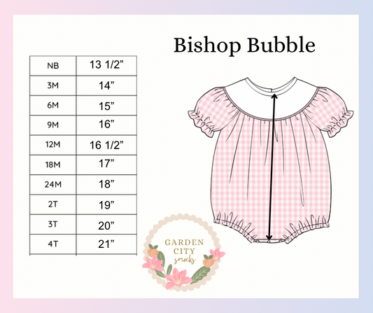 Bishop Bubble Size Chart