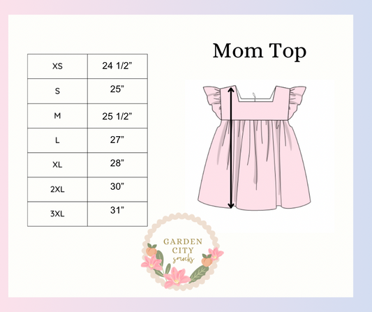 Mom Top Size Chart