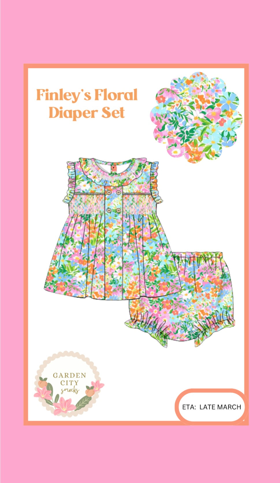 PO11 Finley's Floral Diaper Set